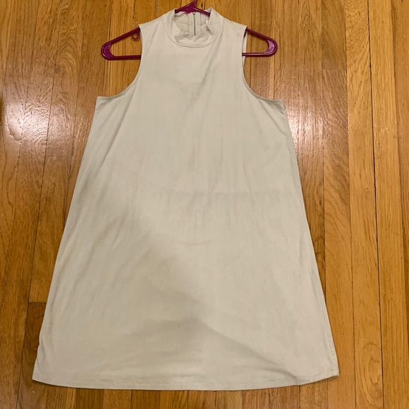 SANS SOUCI Cream/Beige Zip Up Halter Dress, Size M - Picture 3 of 7